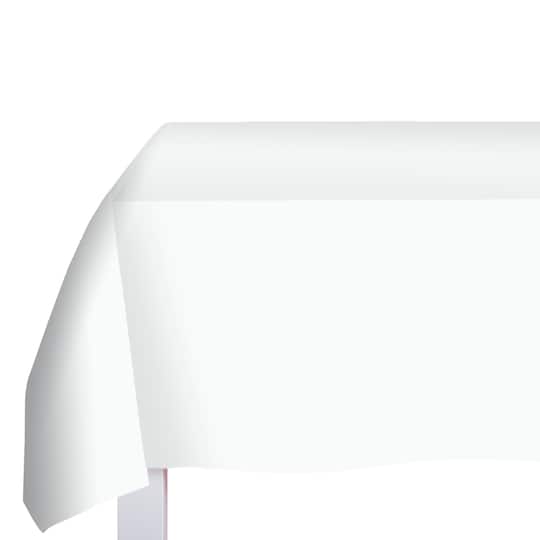 12 Pack: 108&#x22; White Rectangle Table Cover by Celebrate It&#x2122;